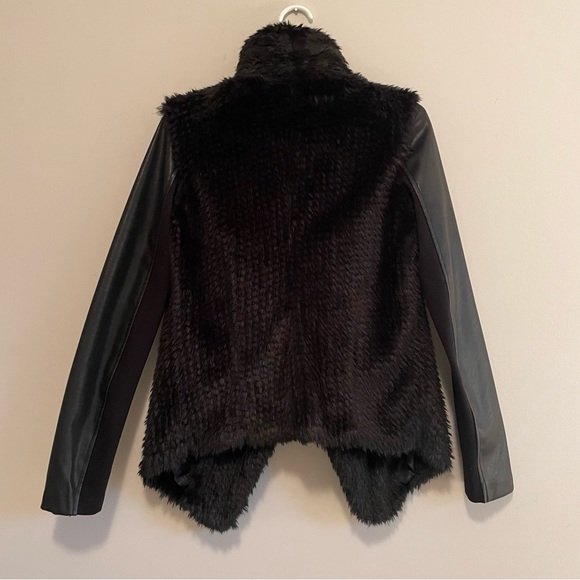 FAUX FUR LEATHER COAT - Picture 5 of 6